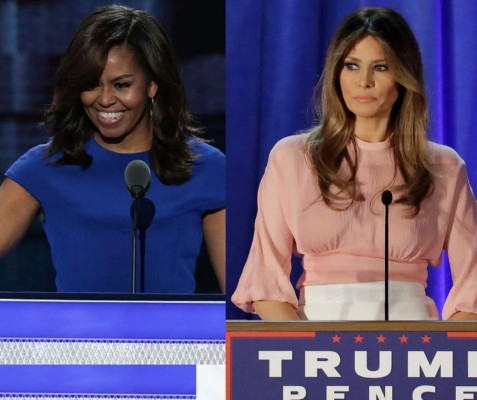 7. MICHELLE es una mujer inteligente, directa y auténtica. No tiene pelos en la lengua para decir lo que piensa y desde niña odia perder. Tampoco le gusta la formalidad y las cosas en las que considera que está perdiendo el tiempo. Ella misma escribe sus discursos –que finalmente no lee- y acepta ser una mujer de carácter fuerte y estricto al momento de imponer disciplina en casa.<br/><br/><br/>MELANIA es una mujer tímida y reservada, que no suele contradecir a su marido, siempre se va temprano de todas las fiestas, odia las multitudes y que tampoco demanda mucho de nadie, ni siquiera de su esposo. Una vez dijo a los medios: 'nosotros conocemos nuestros roles. Jamás esperé que Donald cambiase un pañal o llevase a nuestro hijo a la cama'.