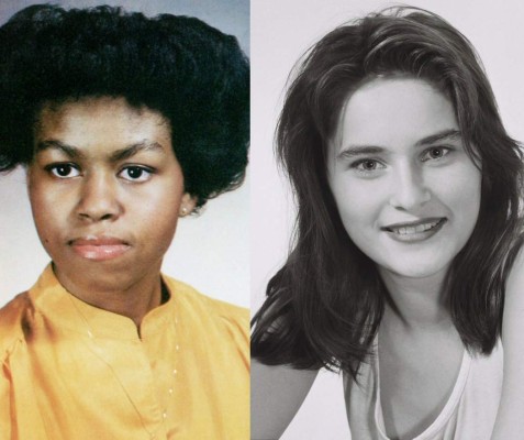 1. MICHELLE LAVAUGHN ROBINSON nació en Chicago el 17 de enero de 1964 (53 años). Es hija de una ama de casa y un padre que nunca faltó a su trabajo en la planta de agua potable de la ciudad, a pesar de una larga batalla con la esclerosis múltiple.<br/><br/>MELANIA KNAVS nació el 26 de abril de 1970 (46 años) en Novo Mesto, Eslovenia. Su madre era patronista en una fábrica de ropa para niños y su padre, que administraba agencias de coches propiedad del estado yugoslavo, era miembro del partido comunista.<br/>