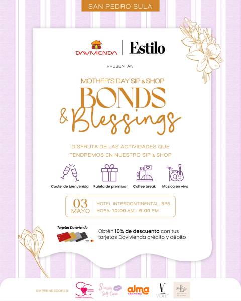Bonds &amp; Blessings: así será el evento para mamá en San Pedro Sula