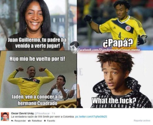 Will Smith celebra con Colombia