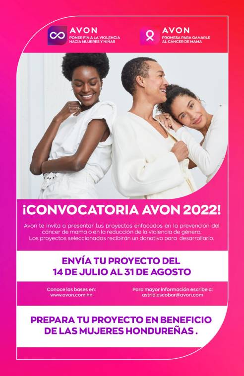 Avon convoca a fundaciones e instituciones a postular sus proyectos para obtener un donativo