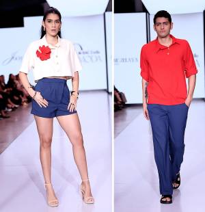 Recordar es volver a vivir, y ese es el espíritu que envuelve la colección de Jocelyne Zelaya. La diseñadora presentó una mini cápsula titulada “Nostalgia Tropical”, un homenaje cargado de memoria y sentimiento hacia Cuba, la isla donde floreció el amor de sus abuelos.