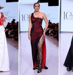 Las pasarelas de BAC Estilo Moda 2025 fueron testigos de las creaciones de la joven Julieth Ortega, quien convirtió las emociones de Blanca Olmedo en delicadas piezas: desde vestidos blancos que evocaban pureza, rojos intensos que transmitían pasión, hasta elegantes negros de gala que simbolizaban melancolía.