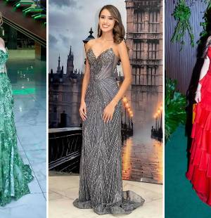 El día más esperado para las nuevas Bachilleres en Ciencias y Humanidades bilingües, de la Franciscan School llegó esa noche de celebración, en la que lucieron despampanantes maxi dress de diferentes diseñadores para festejar su Prom. La cita se realizó en el Hotel Copantl &amp; Convention Center. En la foto:Camila Morales, Isabella Fernández y Marta Faccioli.