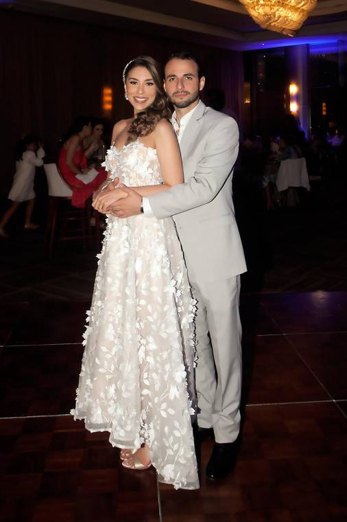 Boda civil de Faiz Andonie y Stephanie Dox