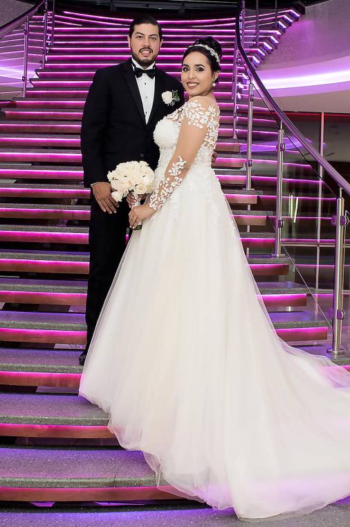 Los recién casados José Javier Zúniga Padilla y Rocío Alejandra Verdial Pascua.