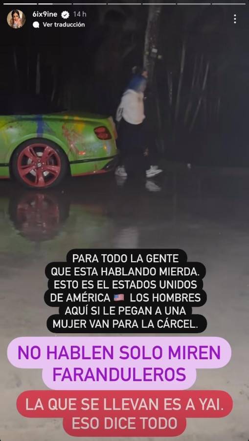 [Video] Tekashi 6ix9ine comparte video donde es agredido físicamente por Yailin