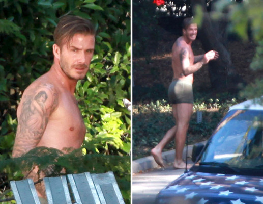 David Beckham sin ayuda de photoshop