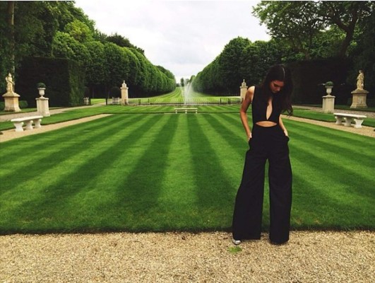 Kim y Kanye celebran en la mansión de Valentino