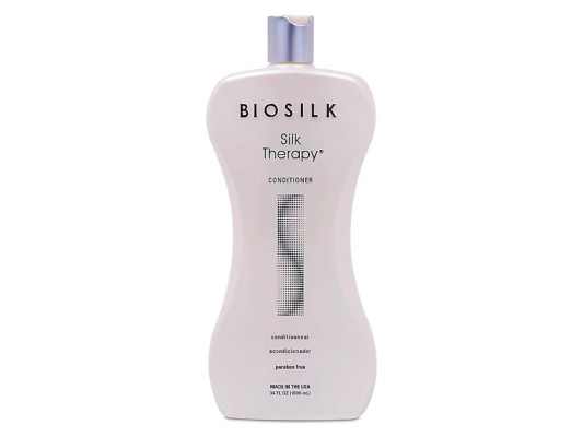 BIOSILK THERAPY CONDITIONER. Con una fórmula única, este acondicionador con extractos botánicos y hierbas repone la humedad perdida. Las proteínas de seda penetran el cabello para acondicionar y crear un brillo increíble. By Sophis Beauty Supplies, disponible en www.shopestilo.hn