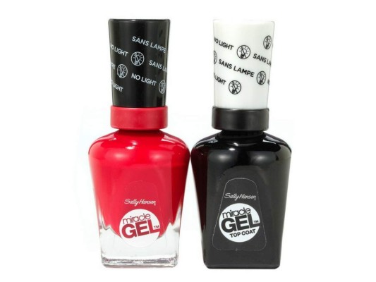<br/>Miracle Gel Sally Hansen. Manicura en gel sin lámpara. Consigue hasta 14 días de color y brillo en sólo dos simples pasos: color y top coat. Disponible en más de 30 tonos asombrosos.<br/>