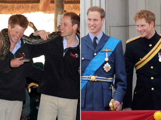 Los momentos más adorables de Harry y William a través de los años