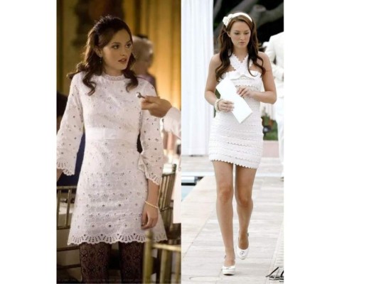 White look <br/>Entre sus atuendos no podrían faltar los de color blanco. Una de las etiquetas de vestimenta favorita en la alta sociedad son los White look, notoriamente la chica de Gossip Girl usó algunos conjuntos para ir a estas fiestas tan populares. <br/>
