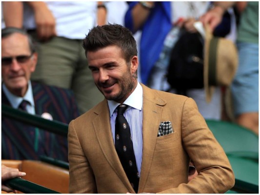 David Beckham el alma de la fiesta en Wimbledon