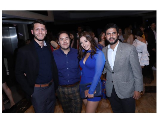 José Mejía, Cristhian y Andrea Alvarado y Carlos Barahona