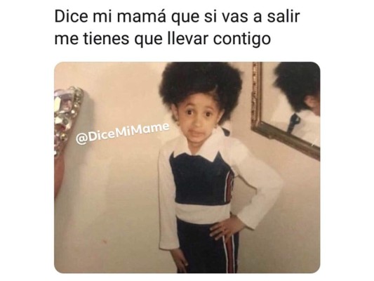 'Dice mi mamá' el meme de Cardi B