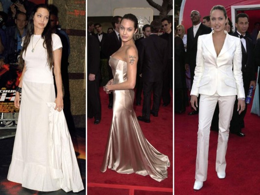 La transformación de Angelina Jolie en la alfombra roja