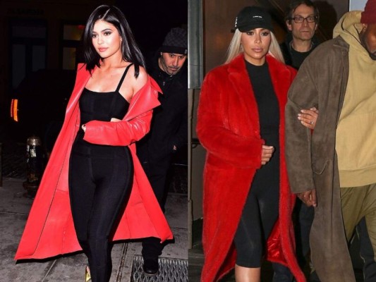 Los looks similares de Kylie Jenner y Kim Kardashian