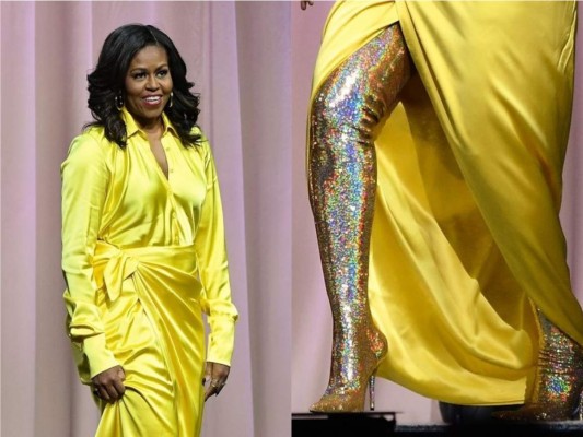 Las botas Balenciaga de Michelle Obama