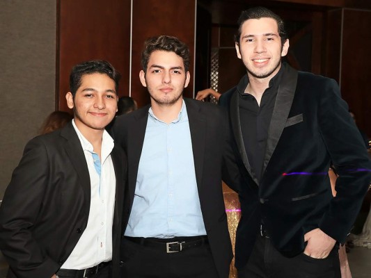 Rosembert Ayala, René Perdomo y Miguel Izaguirre.
