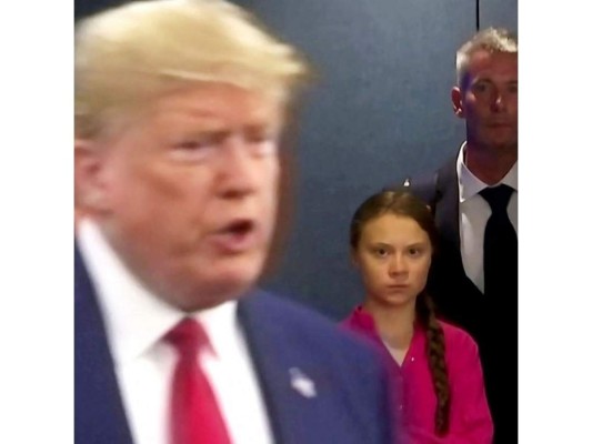 De esa misma Cumbre se viralizó un video en el que la joven ve a Donald Trump con ''ojos de desprecio''.