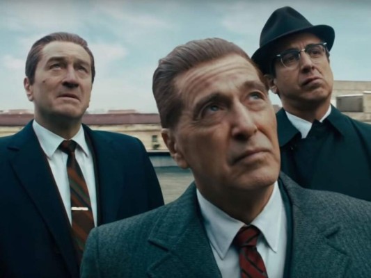 2. The Irishman<br/>¿Una película de Gangster que dura tres horas y media? Algo que nadie sabía que necesitaba. Está basada en la vida de Frank Sheeran, un mafioso que asegura haber matado a Jimmy Hoffa. Es un filme realmente entretenido.
