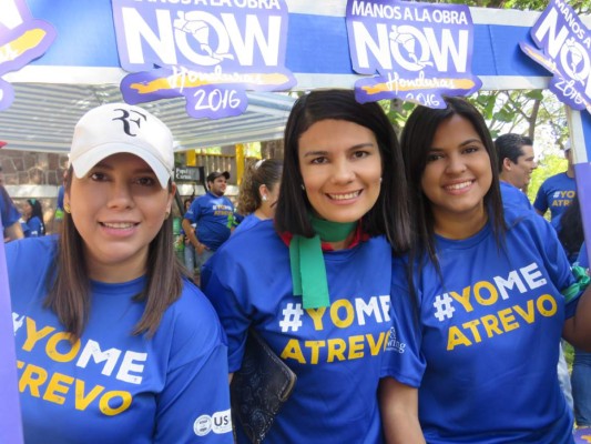 Karla Campos, Ethel Valladares y Maria José Padgett de Grupo OPSA participando en #Yomeatrevo