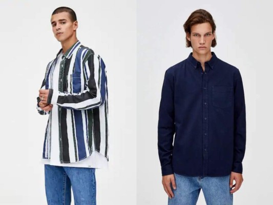 Pull & Bear también tiene camisas más formales desde L. 545.