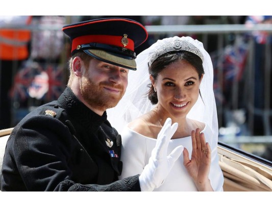 El Príncipe Harry & Meghan Markle en su paseo nupcial