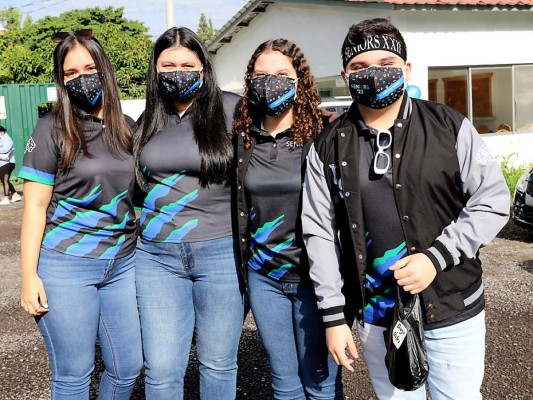 Sofía Fortin, Liz Irias, Daniela Trinidad y Diego Lozano