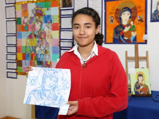 Exposición de Arte Virgen del Perpetuo Socorro en Macris School