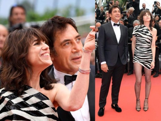 La actriz Charlotte Gainsbourg y Javier Bardem