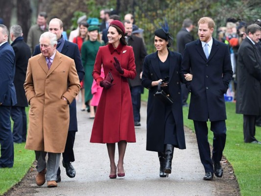 La tradicional misa de Navidad de la Familia Real británica