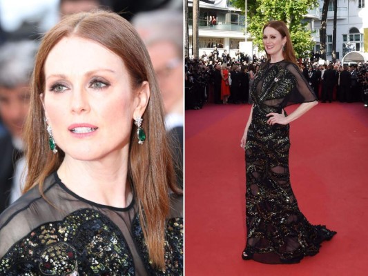 Julianne Moore en Givenchy Couture y joyas by Chopard
