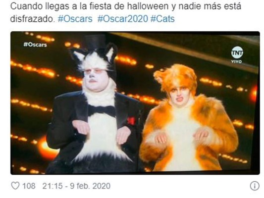 Los mejores memes de los Premios Oscar 2020