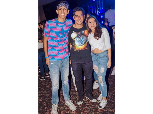 Franklin Ramos, Rodrigo y Emilia Monterroso.
