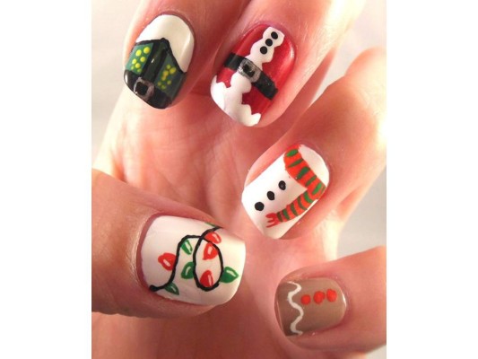 El turno de las uñas en navidad