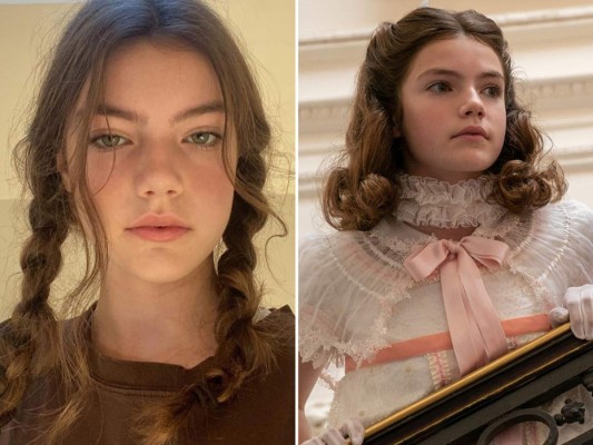 Hyacinth Bridgerton es interpretado por Florence Hunt, una chica de trece años.