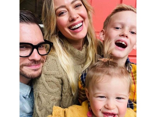 Hilary Duff y su familia.