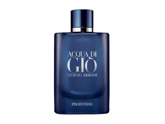 ACQUA DI GIO PROFONDO EAU DE PARFUM by GIORGIO ARMANI La interpretación contemporánea e intensa de Acqua di Giò combina notas marinas con una fusión de esencias románticas y un acorde amaderado que se remonta a los orígenes de la gama: el mar.