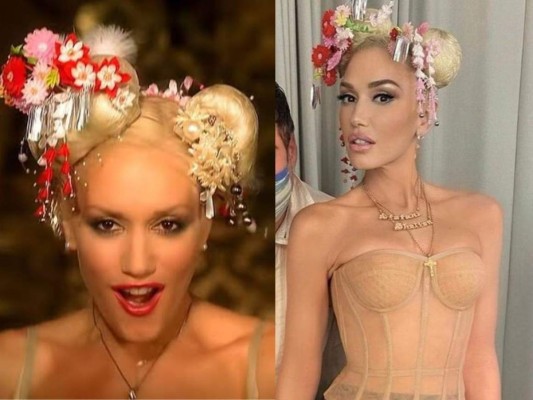 Gwen Stefani recrea sus antiguos looks en su nuevo video musical