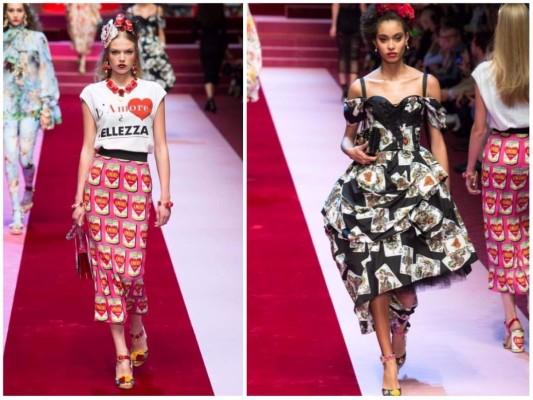 La pasarela de Dolce y Gabbana en Milán Fashion Week