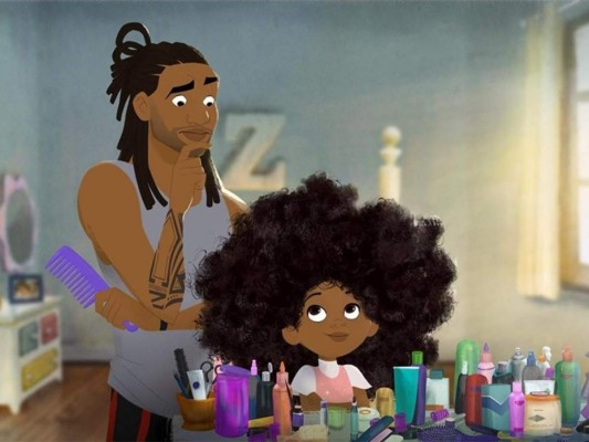 12. Hair Love<br/><br/>Es un cortometraje de animación de 2019 escrito y dirigido por Matthew A. Cherry y coproducido con Karen Rupert Toliver. Sigue la historia de un hombre que debe peinar a su hija por primera vez. La película se produjo después de una campaña de Kickstarter de 2017, y también se lanzó como libro para niños en mayo de 2019 con ilustraciones de Vashti Harrison.<br/>