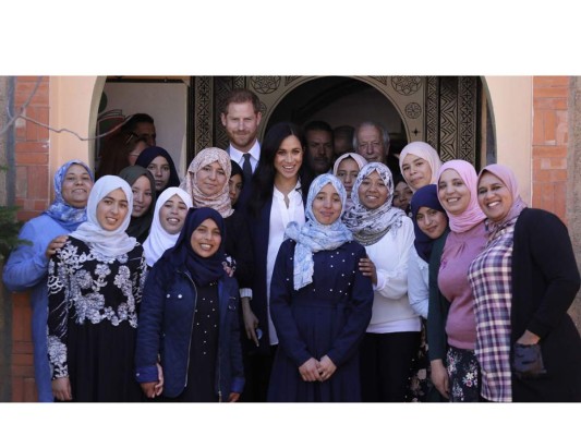 Meghan Markle y el príncipe Harry visitan Marruecos