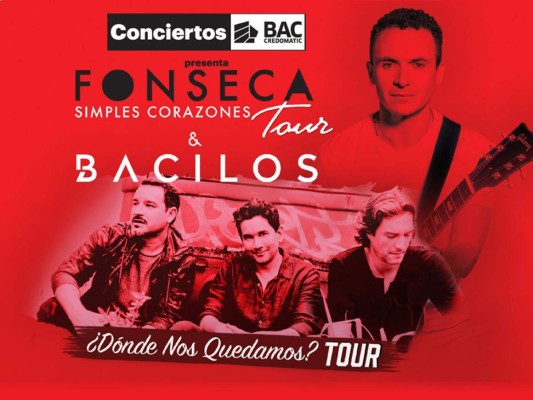 Tegucigalpa se prepara para recibir a Fonseca y Bacilos en concierto   