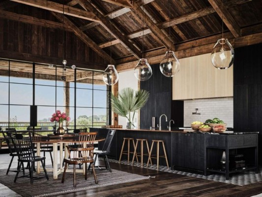 Contrataron al estudio de arquitectura Backen & Gilliam Architects para poder empezar este ideal desde cero. La construcción desde el inicio fue un gran paso que los podía unir o separar como pareja.