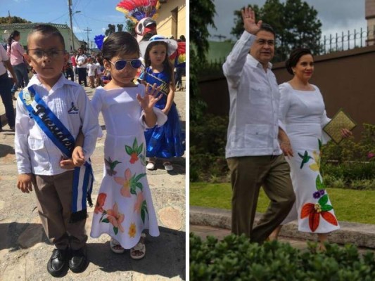 Los trajes del Presidente y la Primera Dama sirven de inspiración para los pequeños durante los desfiles patrios