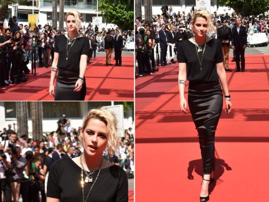 Kristen Stewart en un total look negro by Chanel