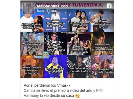 Los mejores memes de los VMA´s 2018