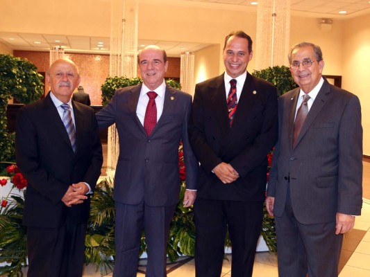 Henry Kawas, Horacio del Valle, Ramón González y Francisco Saybe. Fotos: Alex Muñoz